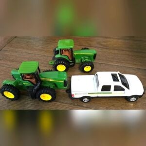 Lot of 3 John Deere vehicles 1 truck 2 trackers